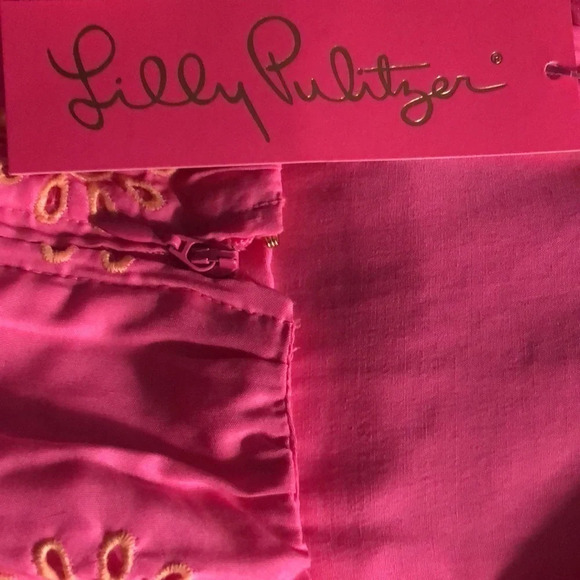 Lilly Pulitzer Lillyanne Flutter Sleeve dress Aura pink days bloom eyelet 6 New - Picture 2 of 11